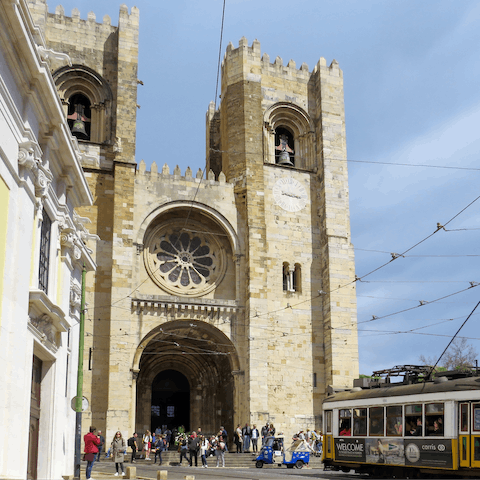 Catch the tram over to Lisbon's Cathedral in just under twenty minutes