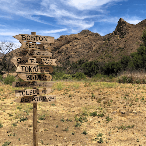 Go on wonderful desert hikes in some fascinating spots in nearby Calabasas