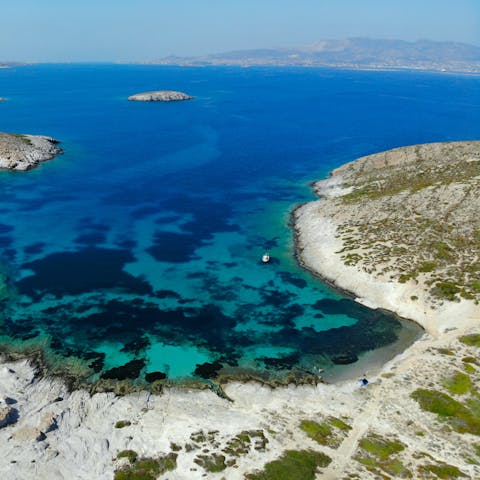 Visit one of the island's many beaches