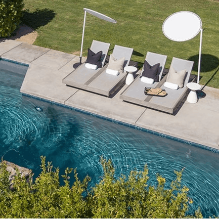 Lounge by the pool or dive right into it