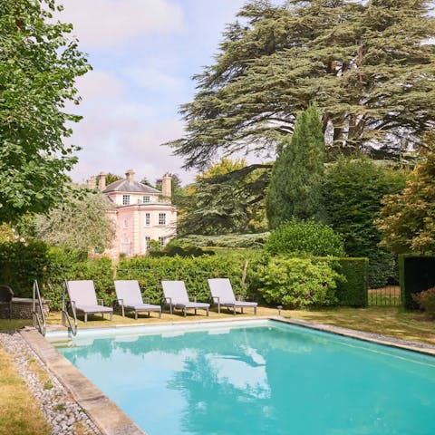 Enjoy blissful swims in the outdoor heated pool