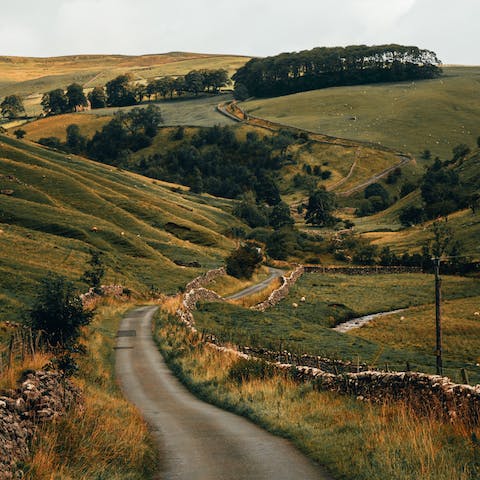 Explore the beautiful scenery of the North Yorkshire countryside