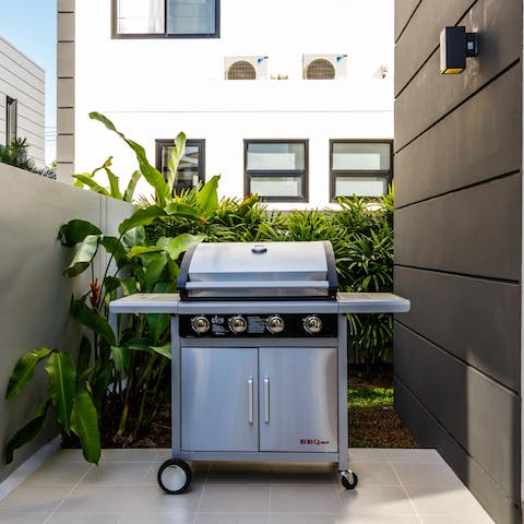 Fire up the barbecue and enjoy alfresco lunches together on the roof terrace