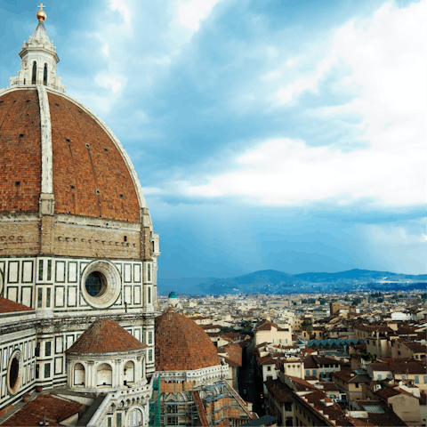Head into Florence for sightseeing, within driving distance of the villa