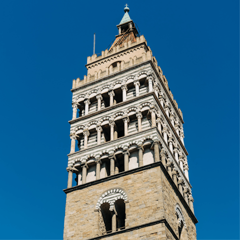 Wander around the historic architecture in the town of Pistoia, only 15km away