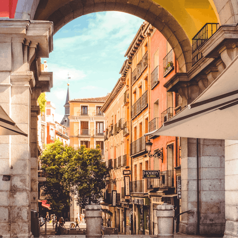 Wind your way through the historic streets of Madrid  