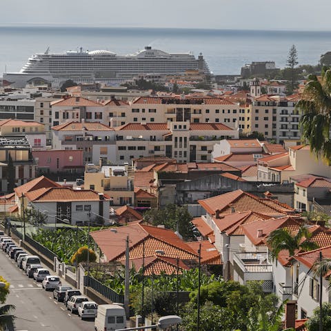 Have a stroll around the heart of Funchal, five minutes on foot
