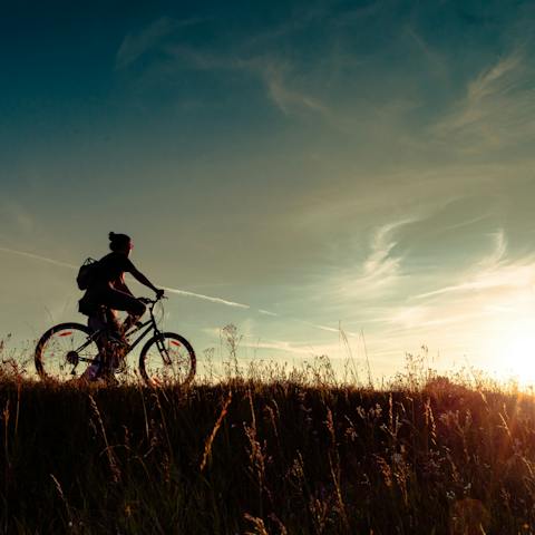 Hire a bike and discover the natural beauty of the area 