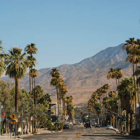 Drive to Downtown Palm Springs in just ten minutes