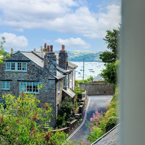 Step outside and take a refreshing walk into the heart of Salcombe 