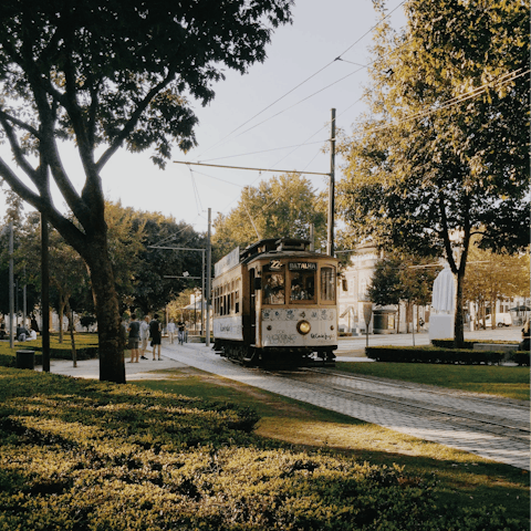 Taking the local tram across Porto is a must-do