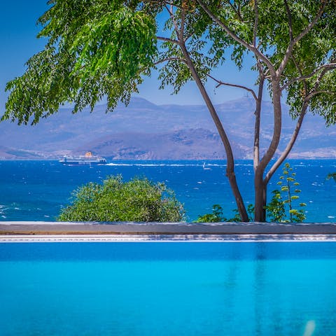 Embrace lazy days by the pool or walk to nearby Agios Prokopios beach