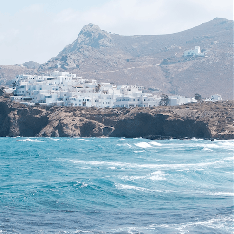 Explore Naxos old town – just 4 kilometres away