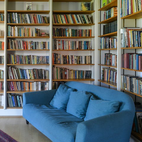 Curl up with a book in the library