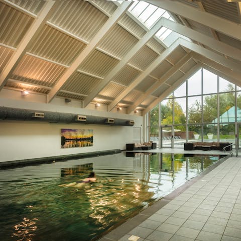 Make a splash in the large communal pools