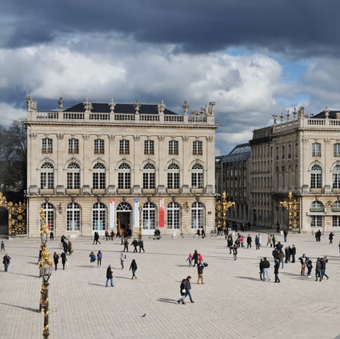 Explore Nancy's historic centre, just a short drive or tram-ride away