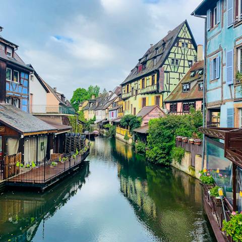 Visit nearby Colmar, with its colourful half-timbered houses