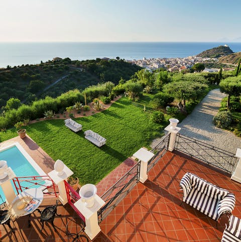 Enjoy the tranquil backdrop of the crystal waters of Capo d'Orlando
