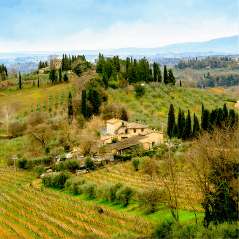Stay in the Florence countryside – just a forty-five-minute drive away from the city centre 