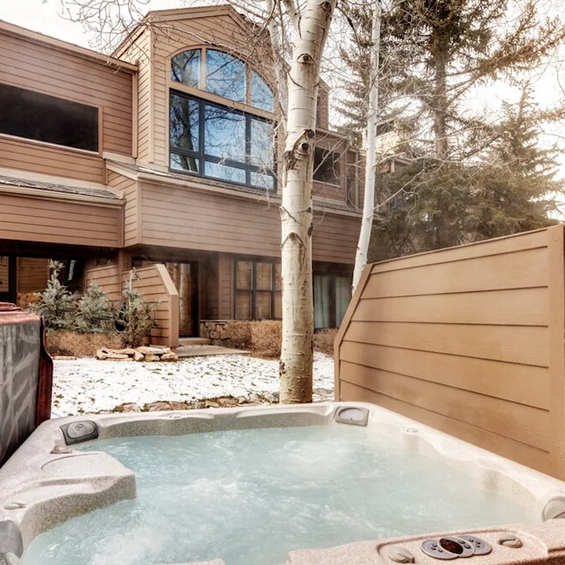 End your day with a session in the hot tub