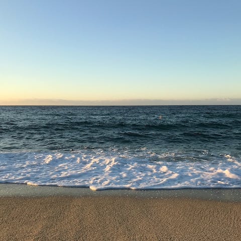 While away the hours on Sabinillas Beach, around 29 kilometres away