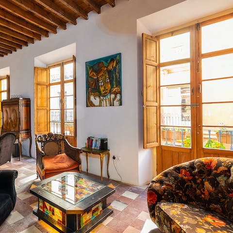 Enjoy the old-world charm of this unique Malaga townhouse
