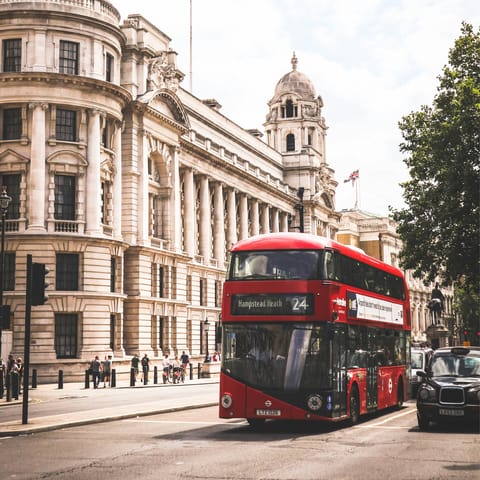 Explore central London – a short tube or bus ride away