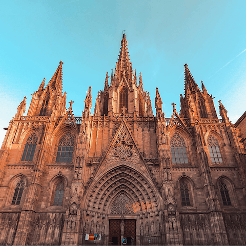 Stay in the Gothic Quarter, just a short walk from the Cathedral