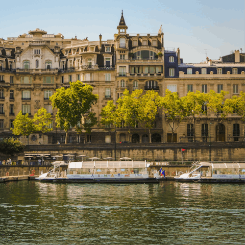 Take a boat ride on the River Seine