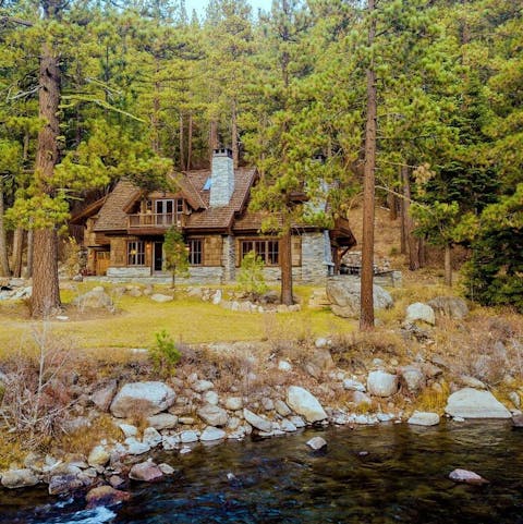 Set on the banks of the river