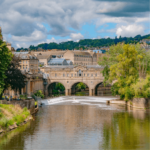 Explore the charming city of Bath – it's a good walk into town