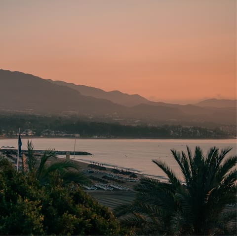 Explore the golden stretches of sand along Marbella's beautiful coast