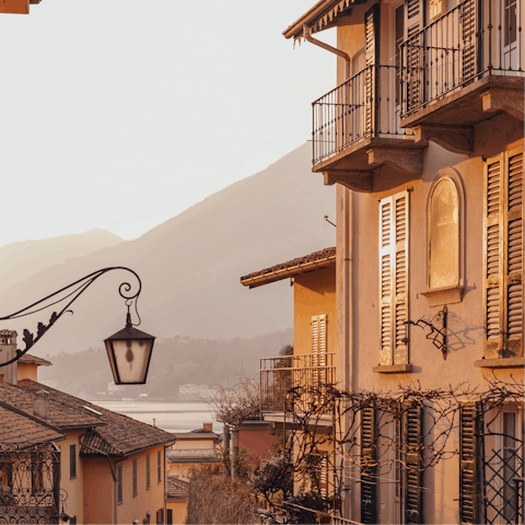 Visit the Basilica di San Giacomo in the town of Bellagio