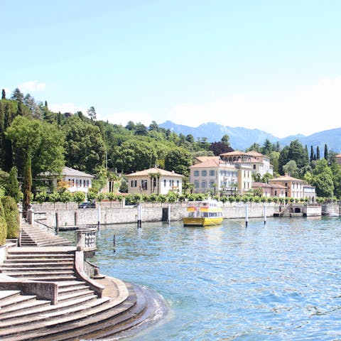 Soak up the sun on the edge of beautiful Lake Como