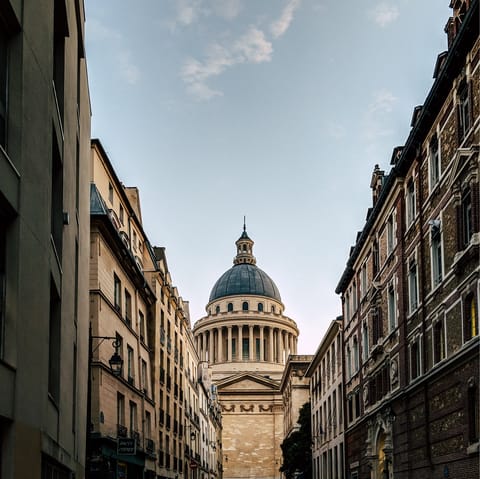 Hop on the metro to Odéon and check out the Pantheon