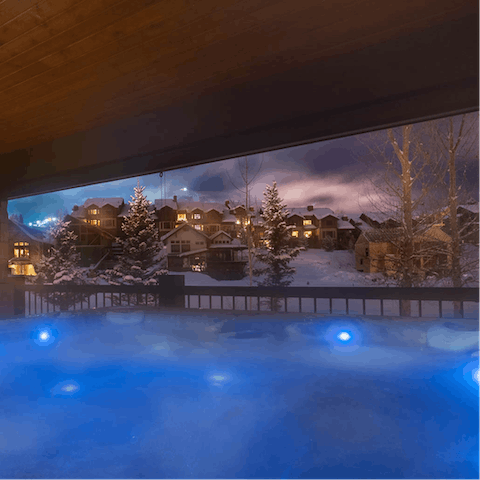 Hot tub with views