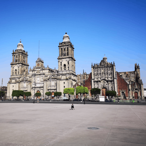 Get lost in the historic sights of sprawling Mexico City