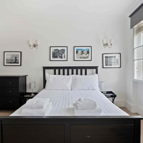 Wake up in the stylishly pared-back bedrooms feeling rested and ready for another day of London sightseeing