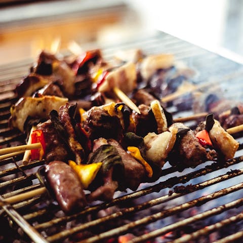 Light the grill for summer barbecues in the garden