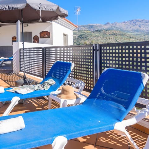 Lie back on a lounger and bask in the warm sunshine