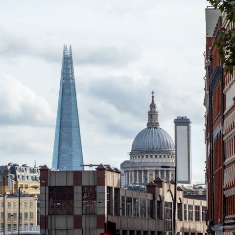 Explore central London – both the City and St Paul's are within easy reach