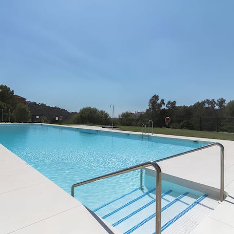 Beat the Marbella heat with a dip in the shared pool