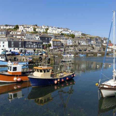 The quaint village of Mevagissey is just nearby