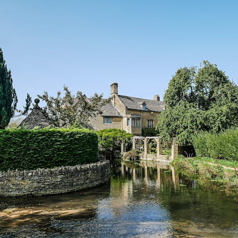 Head out and explore the charming village of Bourton-on-the-Hill
