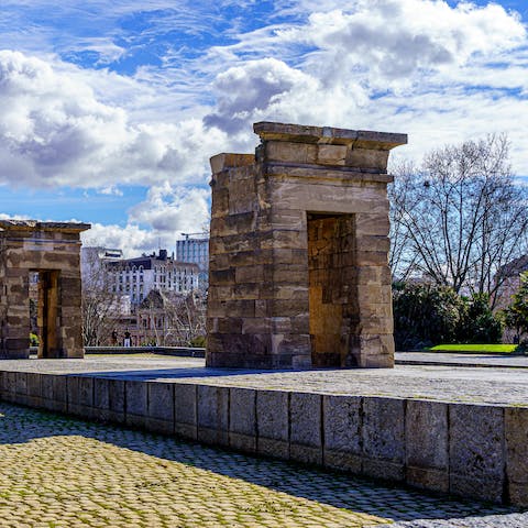 Take a short ride over to the Temple of Debod
