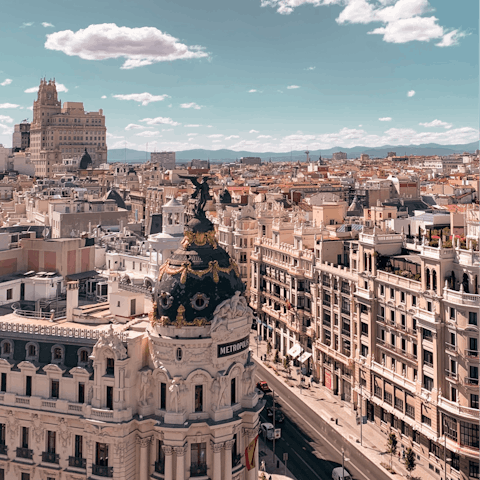 Visit nearby attractions such as Palacio de Liria