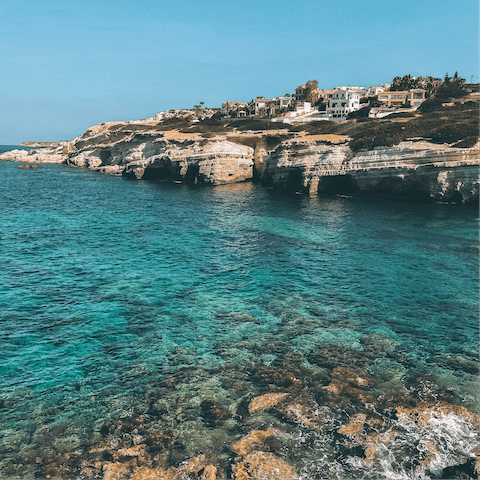 Explore the lively resort of Protaras – the main town is just 2km away
