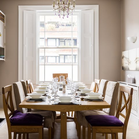 Enjoy evenings around the dinner table with friends and family