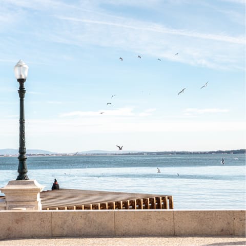 Stroll along the River Tagus and soak up the sunny vistas