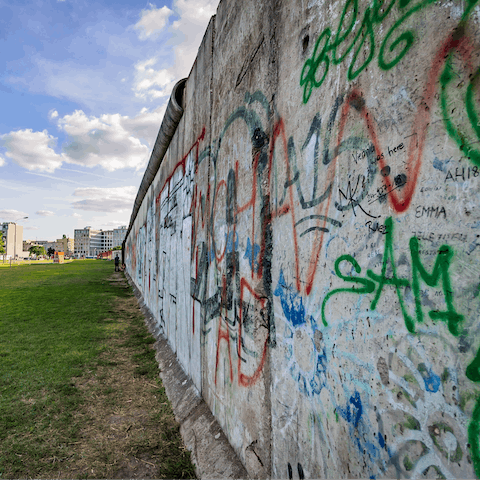 See the way the Berlin Wall has become a canvas for graffiti and art
